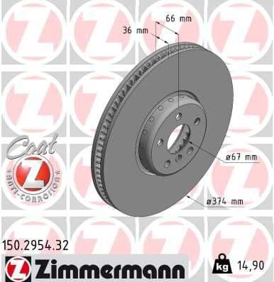 Brake Disc FORMULA F 150.2954.32
