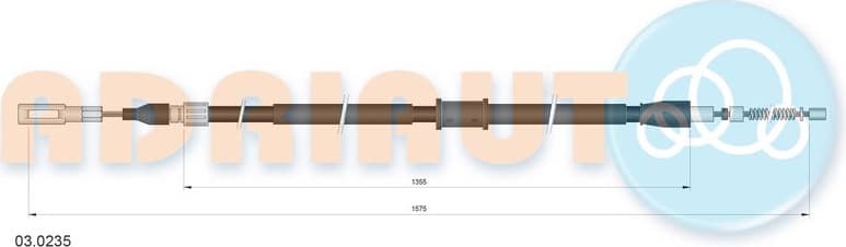 Cable handbrake 03.0235 - image 2