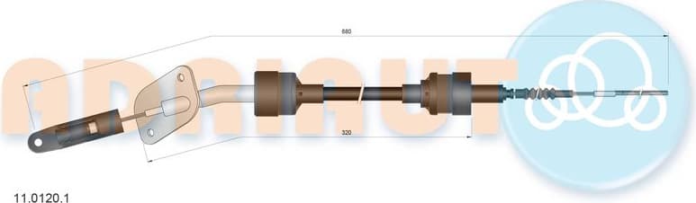 Cable Pull, clutch control 11.0120.1