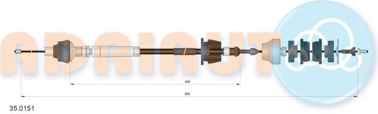 Cable clutch 35.0151 - image 2