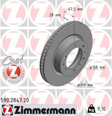 Brake Disc COAT Z 590.2847.20