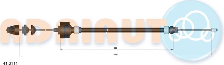 Cable Pull, clutch control 41.0111