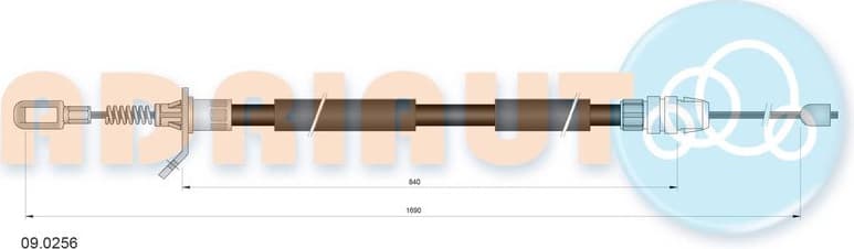 Cable handbrake 09.0256 - image 3