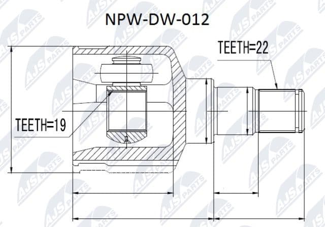 Joint Kit, drive shaft NPW-DW-012