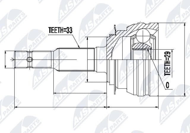 Joint Kit, drive shaft NPZ-DW-002