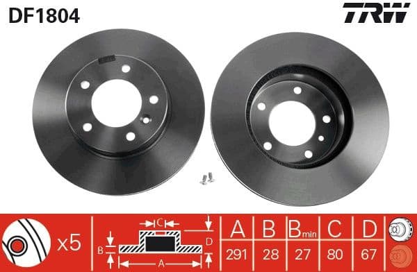 Brake Disc DF1804 - image 3