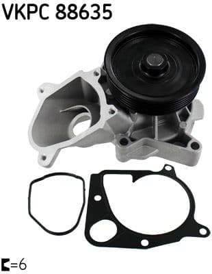 Water Pump, engine cooling VKPC 88635 - image 2