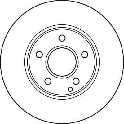 Brake discs kit front (2pcs), Top Quality DF4947 - image 2