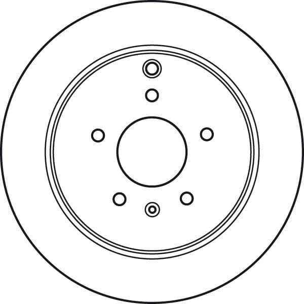 Brake discs kit rear, (2pcs), Top Quality DF6024 - image 2