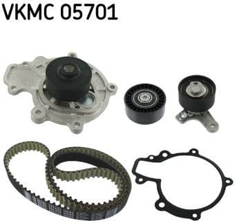 Timing belt kit with water pump VKMC 05701 - image 2