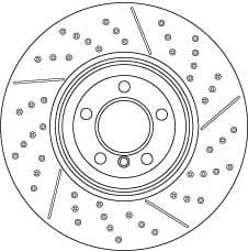 Brake Disc TRW SINGLE DF6600S - image 2
