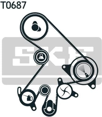 Timing belt kit VKMA91903 - image 2