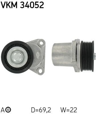 Tensioner belt VKM34052 - image 3