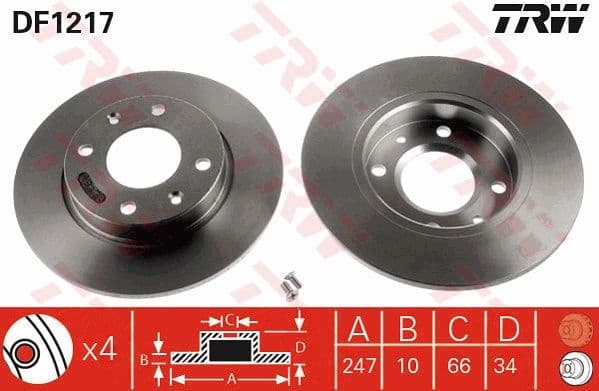 Brake Disc DF1217 - image 3