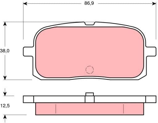 Brake Pad Set, disc brake GDB3225 - image 2
