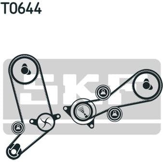 Timing belt kit with water pump VKMC 01270 - image 2