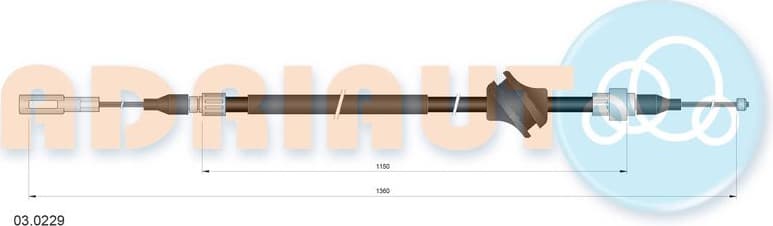 Cable handbrake 03.0229 - image 2