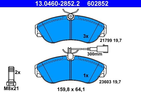 Brake Pad Set, disc brake 13046028522