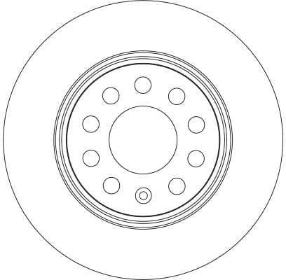 Brake discs kit front (2pcs), Top Quality DF4294 - image 2