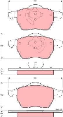 Brake Pad Set, disc brake GDB1429 - image 3