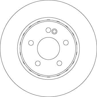 Brake Disc TRW SINGLE DF6646S - image 2