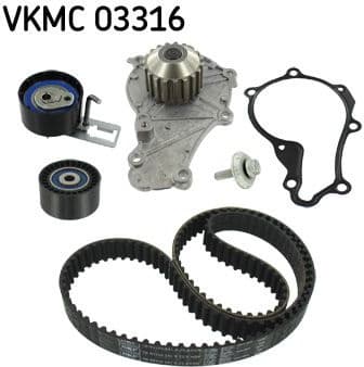 Timing belt kit with water pump VKMC 03316
