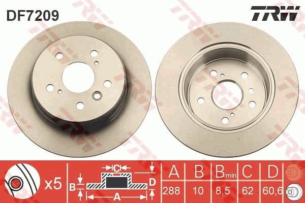 Brake Disc DF7209 - image 3