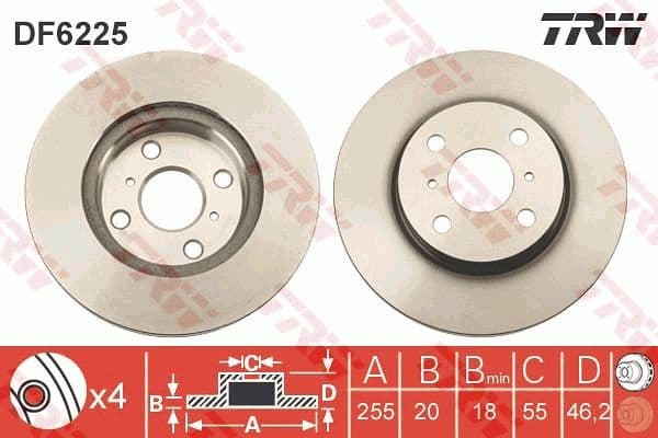 Brake Disc DF6225 - image 3