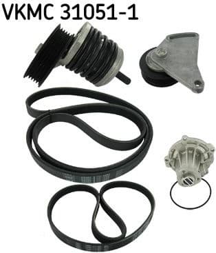 Water Pump + V-ribbed Belt Kit VKMC 31051-1 - image 3