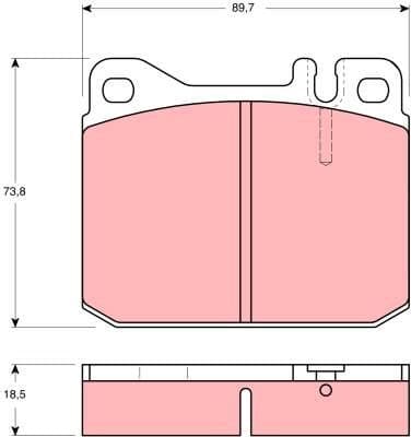 Brake Pad Set, disc brake GDB1103 - image 3