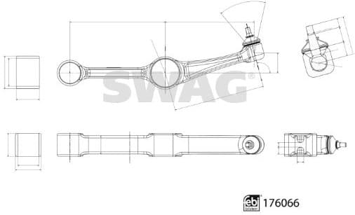 Control/Trailing Arm, wheel suspension 33103282 - image 3