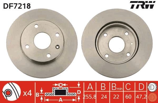Brake Disc DF7218 - image 2
