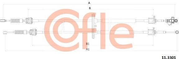Cable Pull, manual transmission 11.3301