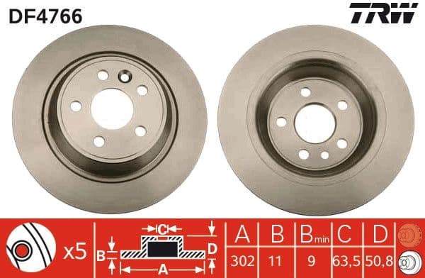Brake Disc DF4766 - image 2