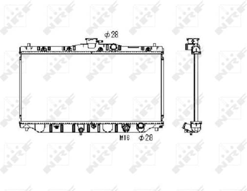 Radiator, engine cooling 536711