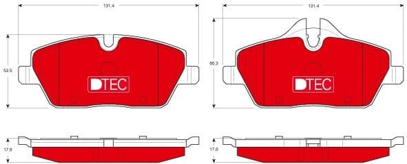 Brake Pad Set, disc brake DTEC COTEC GDB1611DTE - image 2