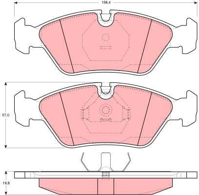 Brake Pad Set, disc brake GDB298 - image 2