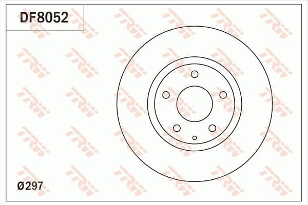 Brake discs kit front (2pcs), Top Quality DF8052 - image 3