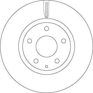 Brake discs kit front (2pcs), Top Quality DF8052 - image 4