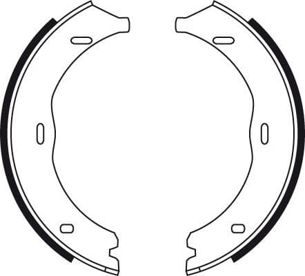 Brake shoes handbrake, Top Quality GS8741 - image 4
