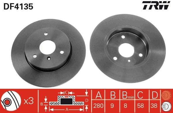 Brake Disc DF4135 - image 3