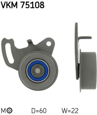 Tensioner Pulley, timing belt VKM 75108 - image 2