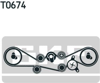 Water Pump & Timing Belt Kit VKMC 98109 - image 4