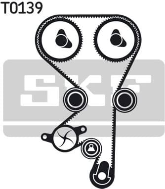 Water Pump & Timing Belt Kit VKMC 05142 - image 4