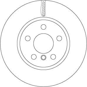 Brake discs kit front (2pcs), Top Quality DF6757 - image 2