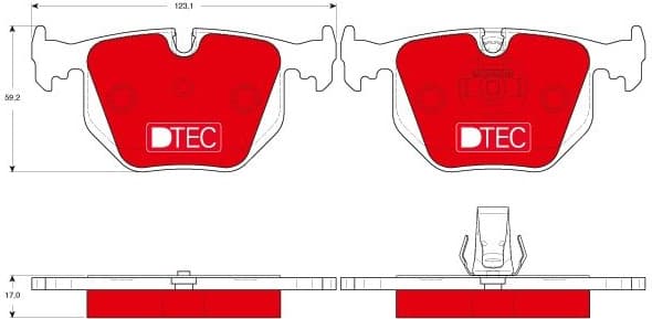 Brake Pad Set, disc brake DTEC COTEC GDB1530DTE - image 2