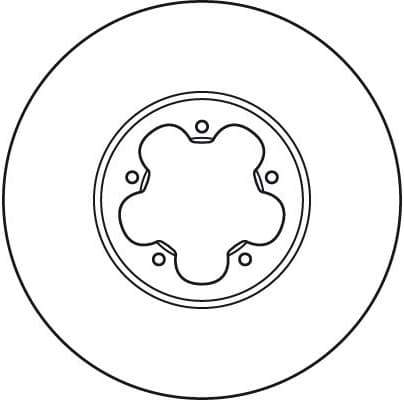 Brake disc, 1pcs FRONT, Top Quality DF2390S - image 2