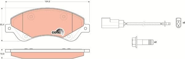 Brake pads front, Top Quality GDB1723 - image 3