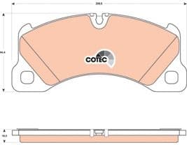 Brake pads front, Top Quality GDB1774 - image 3