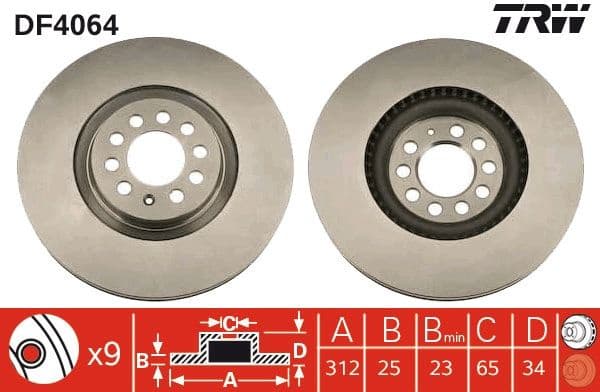 Brake Disc DF4064 - image 3